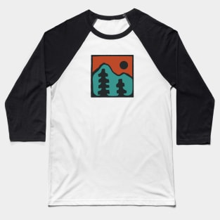 Teal trees Baseball T-Shirt